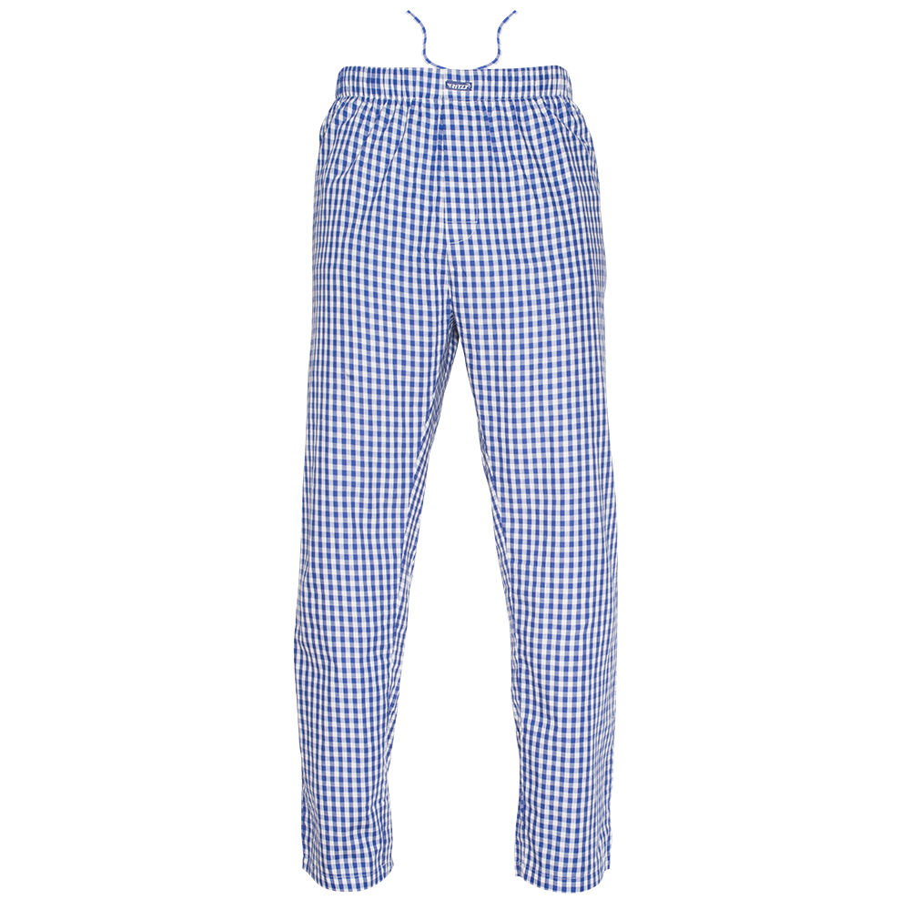 100% ComfortSoft Combed Cotton Yarn-Dyed Poplin Pajama Pant – Blue ...